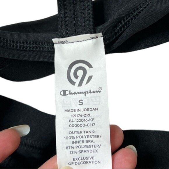 Champion Gray and Black Built in Bra Tank Top - Picture 4 of 4